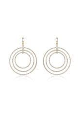 Disco Crystal Ring Earrings