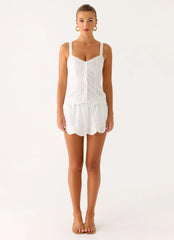 Addictive Mini Skort - White