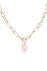 Single Pearl Chain Necklace