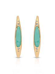 Turquoise Solstice Hoops