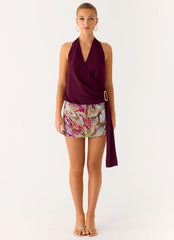 Bright Star Mini Skirt - Floral Bead