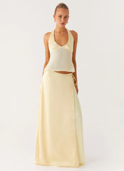 Pollie Halter Top - Yellow