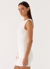 Everly Mini Dress - White