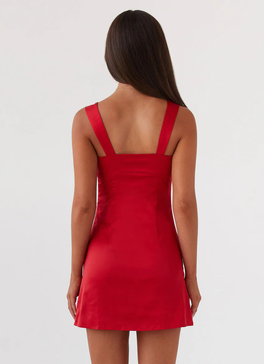Odette Satin Mini Dress