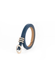 Classic Skinny Belt in Denim
