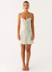 Reflection Mini Dress - Mystic Paisley
