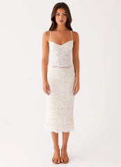 Crystal Clear Lace Top - Ivory