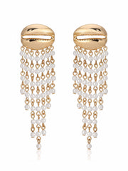 Mykonos Shell Dangle Earrings