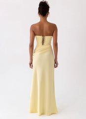 Emory Corset Maxi Dress - Yellow