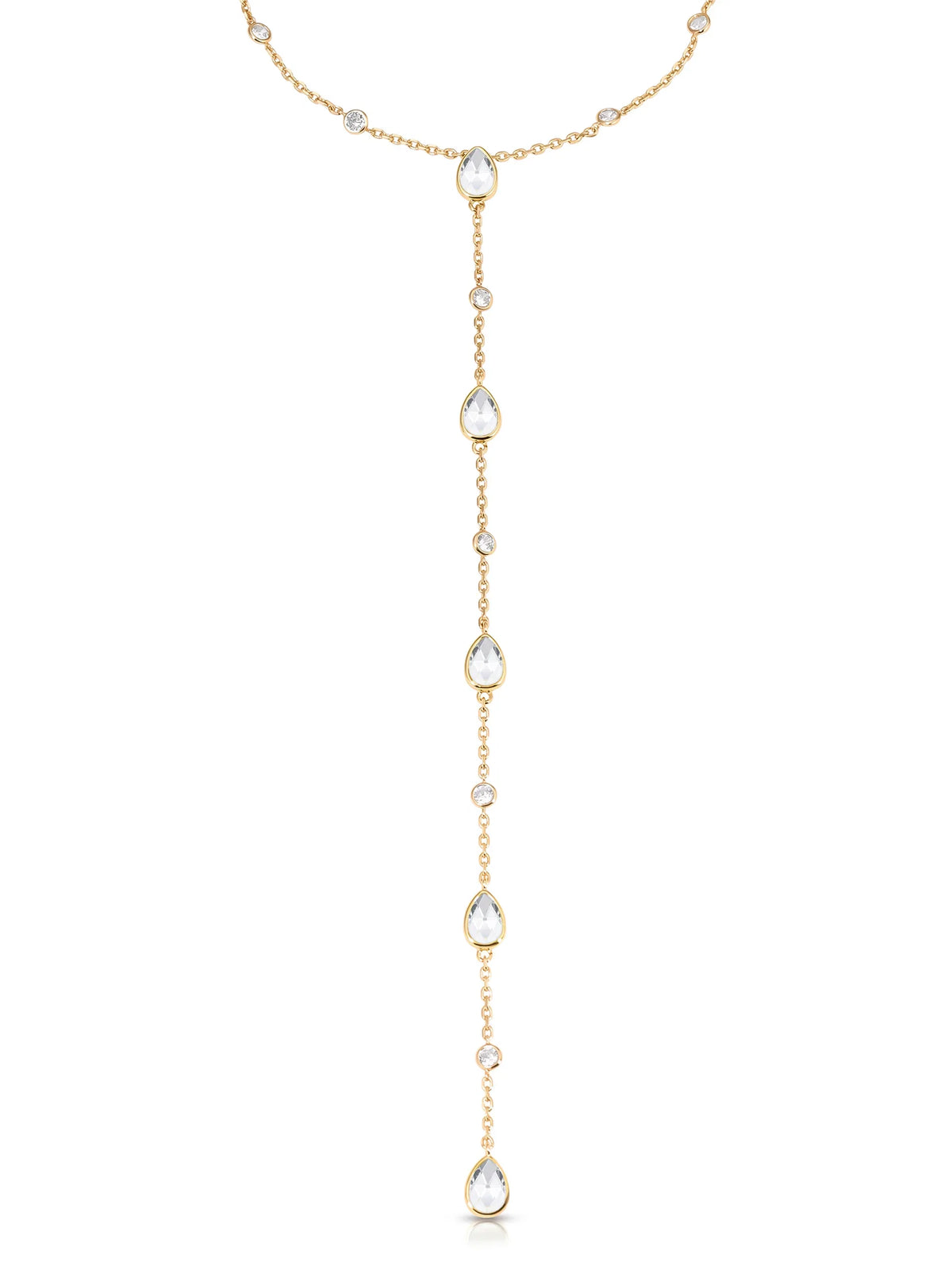 Marquise Crystal Lariat