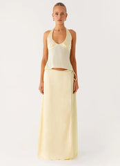 Pollie Maxi Skirt - Yellow