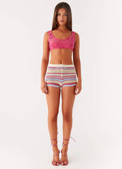 Mercer Sequin Bralette - Fuchsia