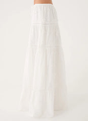 Yours To Keep Maxi Skirt - White