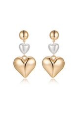 Spread the Love Pearl Heart Dangle Earrings