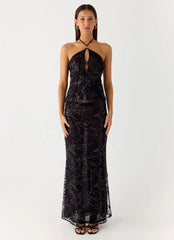 Moodlight Maxi Skirt - Black