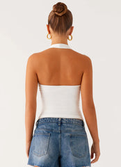 Diego Halter Top - Off White