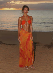 Sandy Shores Sarong - Serene Orange