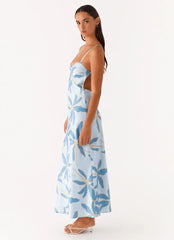 Alisha Midi Dress - Opulent Blue