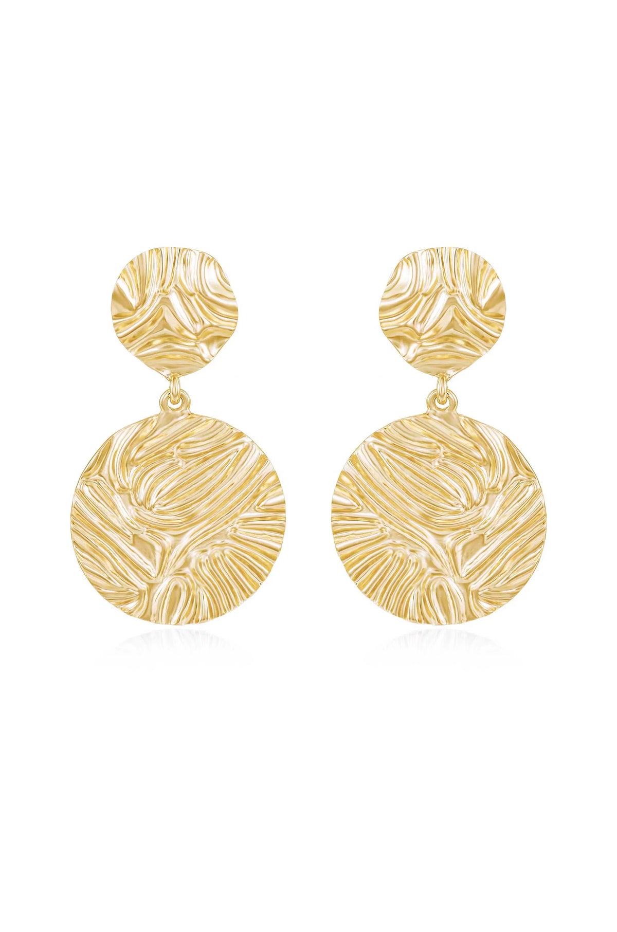 Textured Etching Earrings