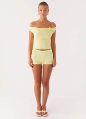 Aliah Knit Top - Yellow