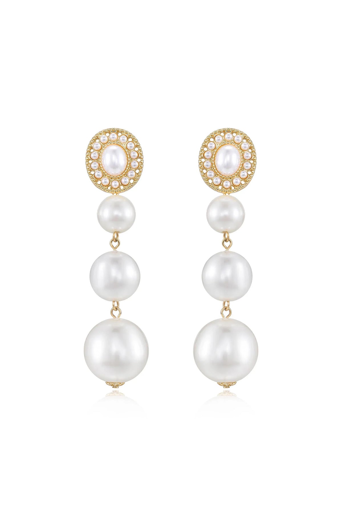 Graduating Pearl Dangle Earrings