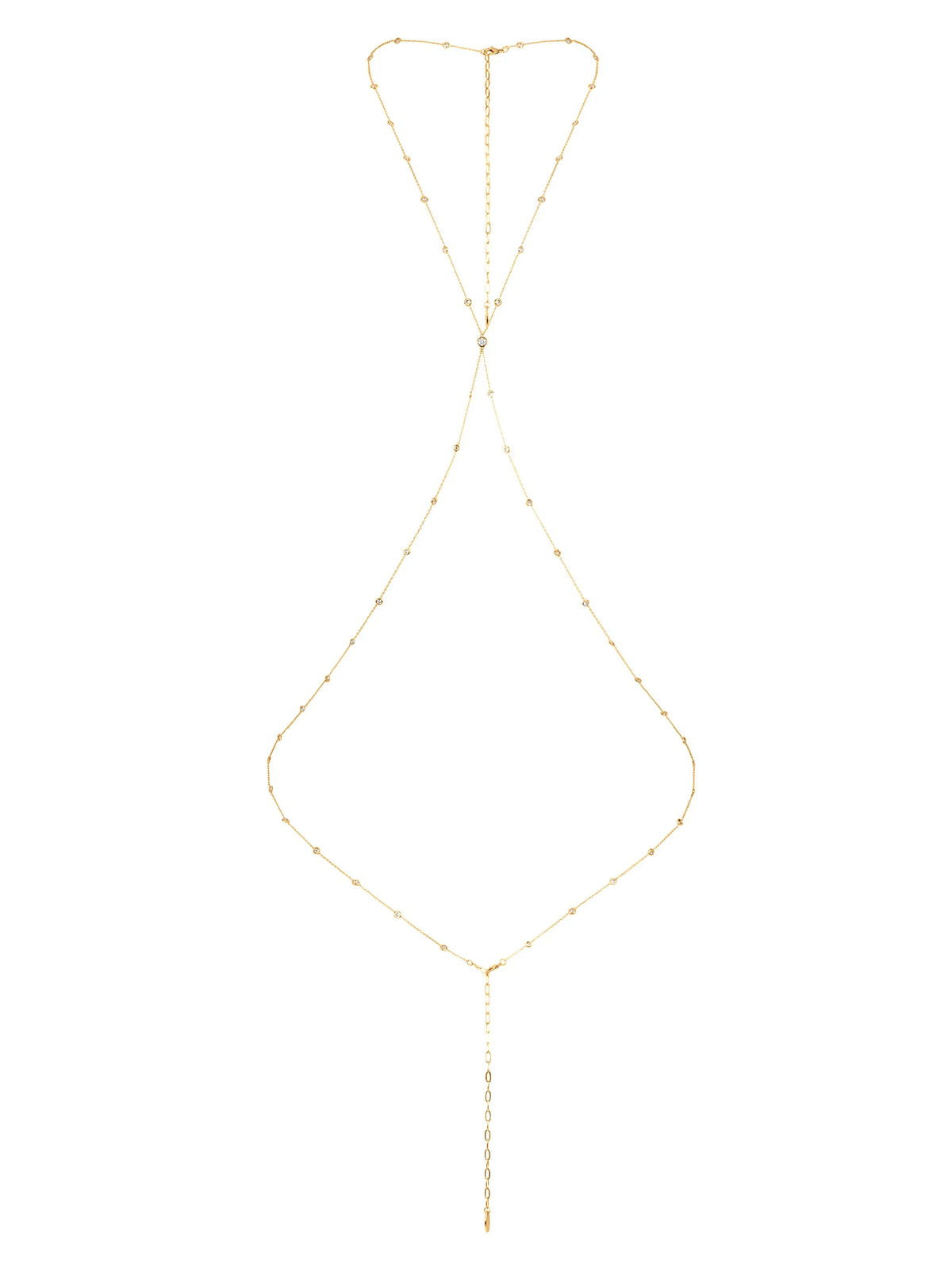 Simple Crystal X Body Chain
