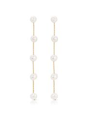 Dripping Pearl Delicate Drop Earrings