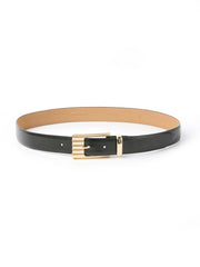 Engraved Rectangle Buckle Belt