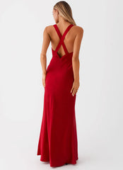Slyvia Maxi Dress - Red