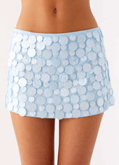 Movie Star Mini Skirt - Blue