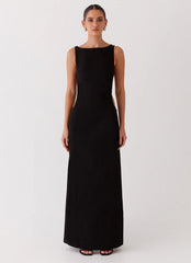 Cherish You Buckle Maxi Dress - Shadow