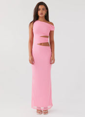 Margot One Shoulder Maxi Dress - Candy