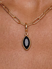 Black Crystal Charm