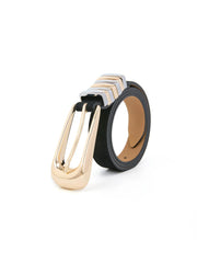 Metal Core Suede Belt