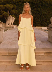 Becka Maxi Dress - Yellow