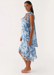 Fariday Midi Dress - Opulent Blue