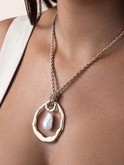 Nautical Pearl Necklace