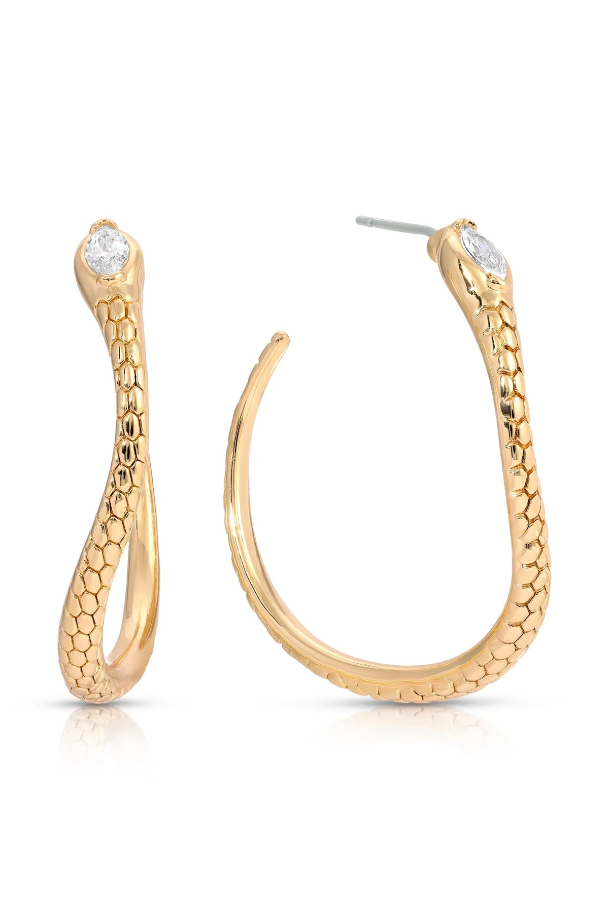 Serpentina Snake Hoops