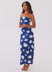 What I Want Maxi Dress - Navy Flora