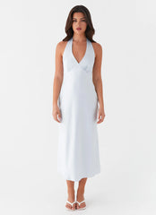 Heavy Hearted Midi Dress - Blue