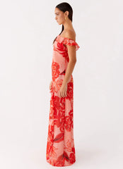Cassiday Maxi Dress - Sicily Sunsets Print