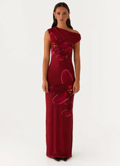 Showtime Maxi Dress - Maroon