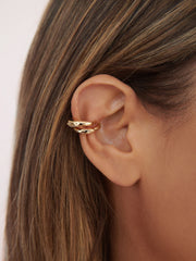 Bold Metallic Ear Cuff Set