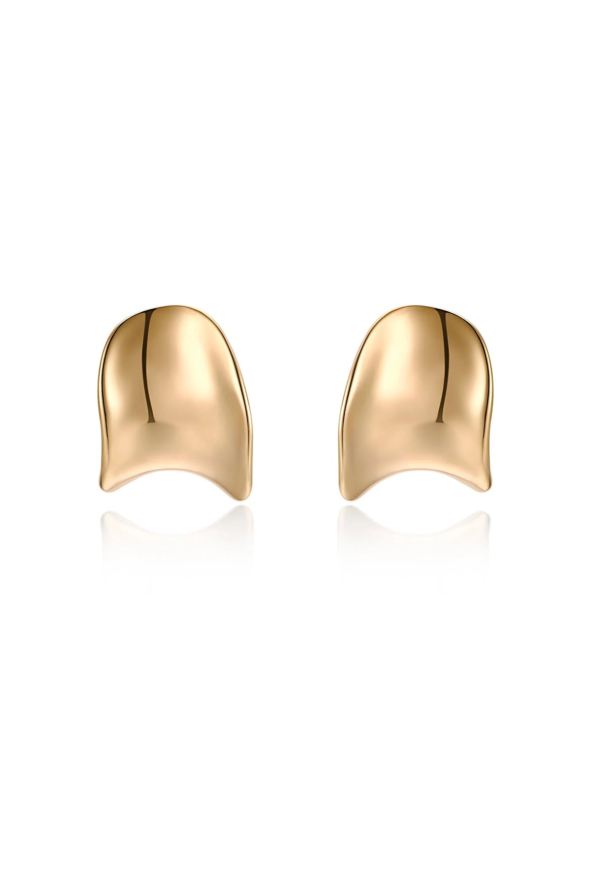 Curved Stud Earrings