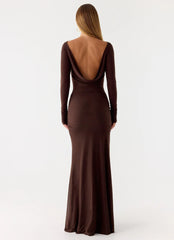 Dray Maxi Dress - Chocolate