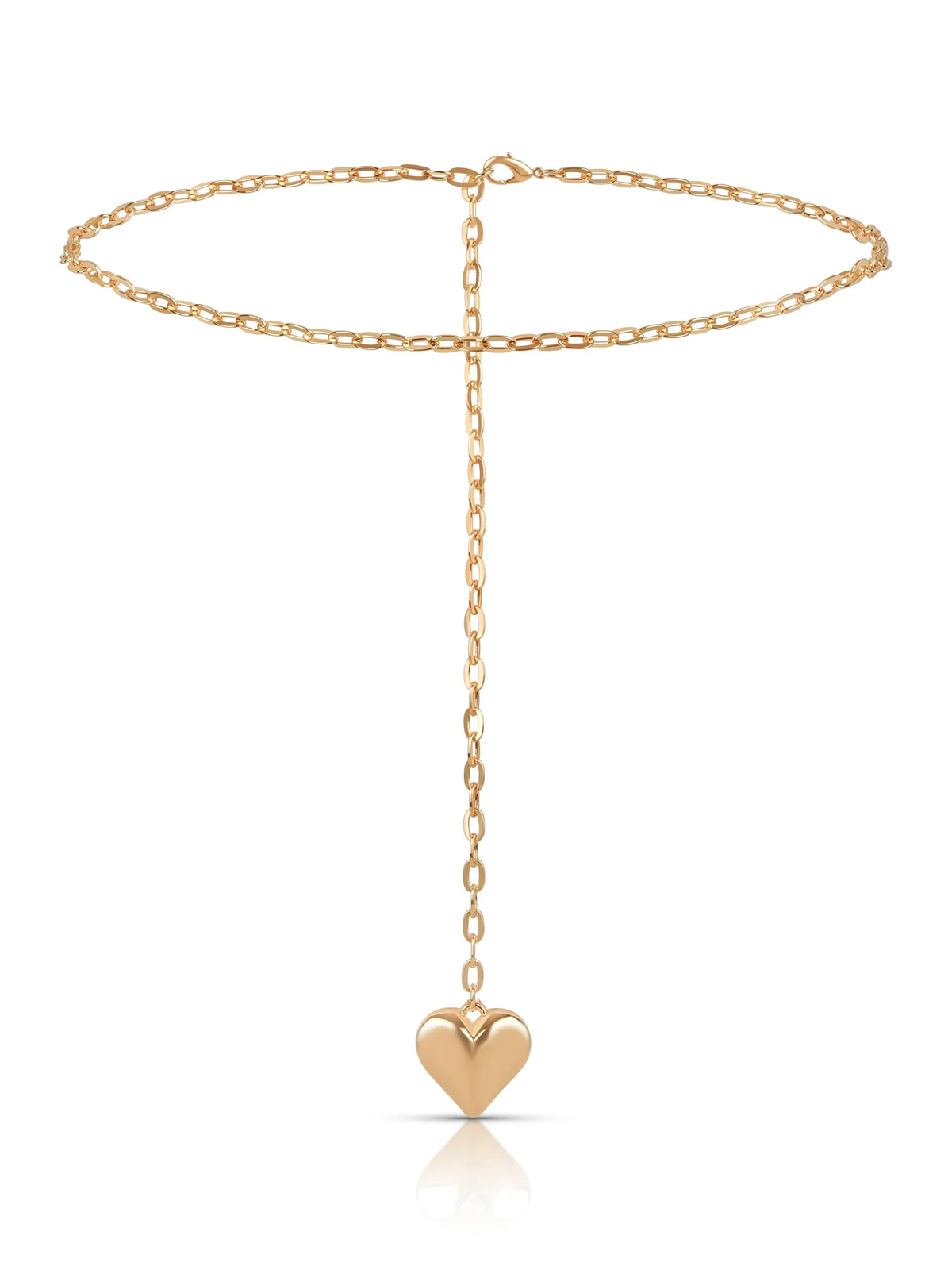 Heart Charm Chain Belt