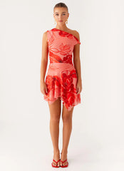 Wade Mini Dress - Sicily Sunsets Print