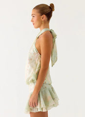 Beginning Mini Dress - Mystic Paisley