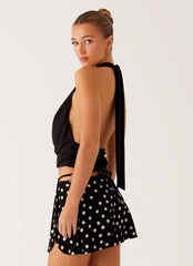 Ashi Cowl Top - Black
