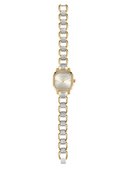 Classic Square Mixed Metal Bracelet Watch